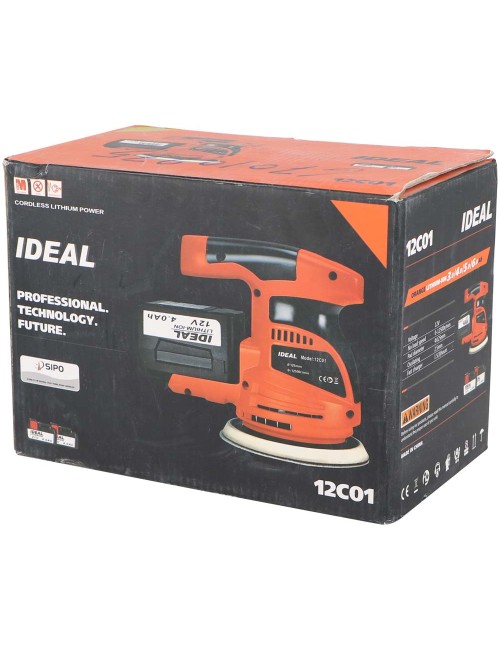 12C01 CORDLESS POLISHER 2 BATTERIES 125 MM 12V
