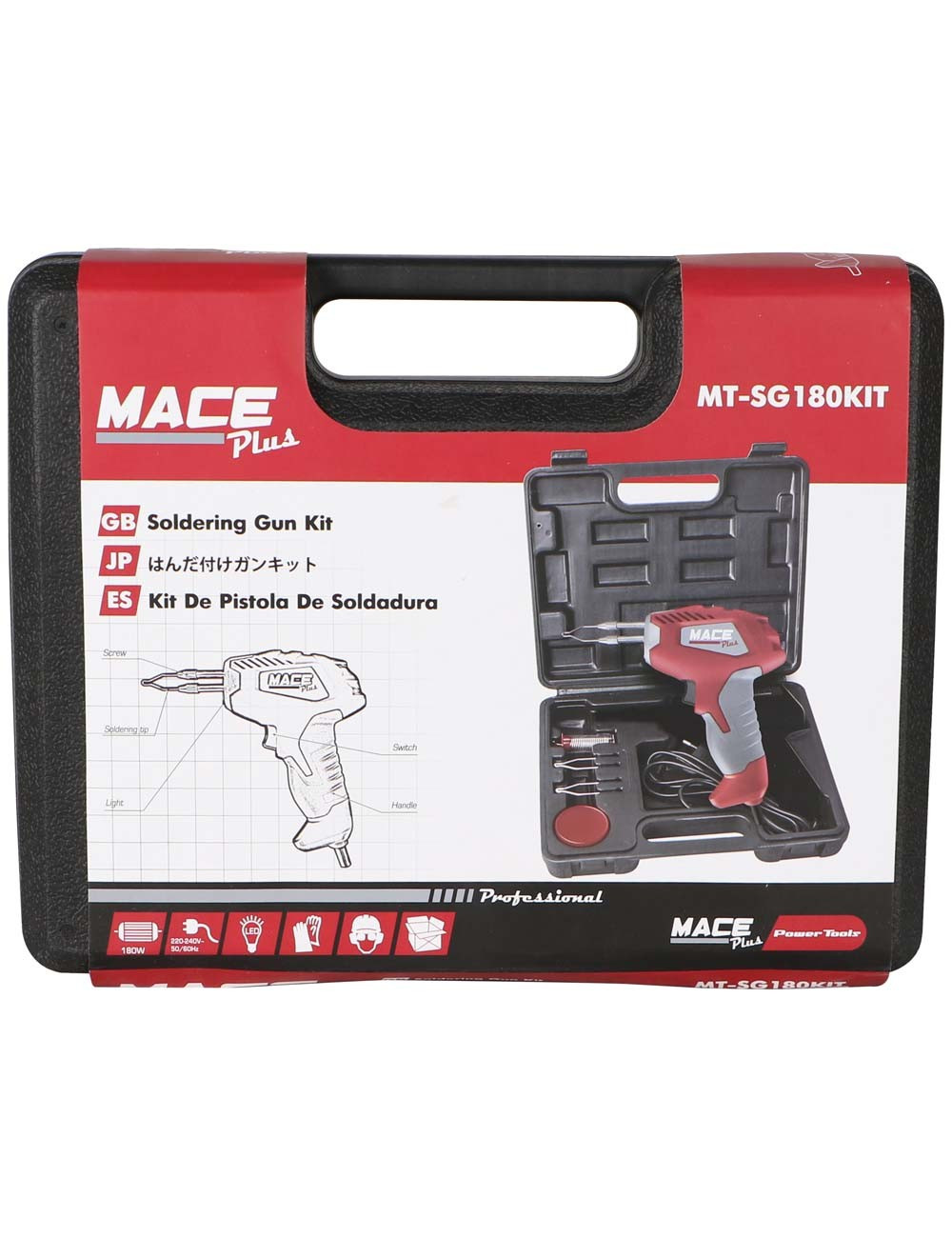 MT-SG180 مسدس كاوية لحيم