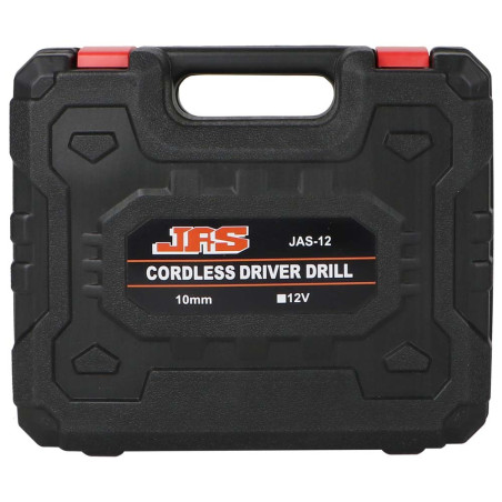 JAS CORDLESS DRILL WITH 2 BATTERIES 12V