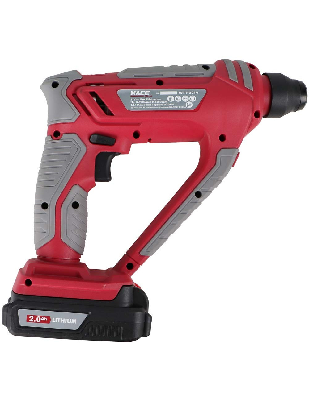 MT-HD21V CORDLESS HAMMER DRILL 1 BATTERY 13 MM 21V