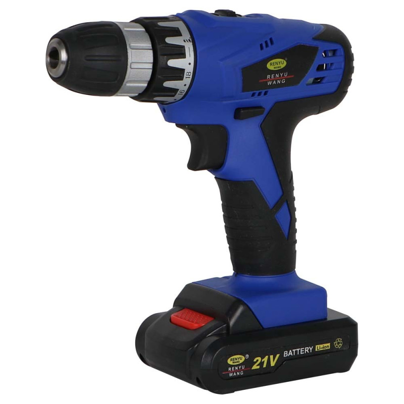RENYUWANG دريل باتري 21فولت 2 بطارية 6021 CHN