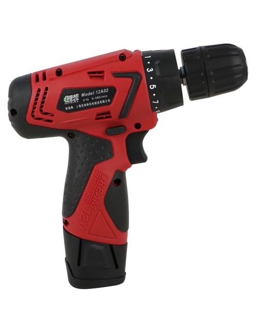 12A02 CORDLESS SCREWDRIVER 2 BATTERIES 10 MM 12V