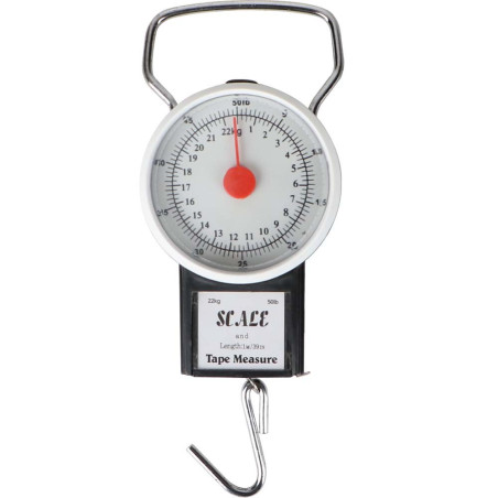 LUGGAGE SCALE 22 KG WITH MEASURING TAPE 1 MTR