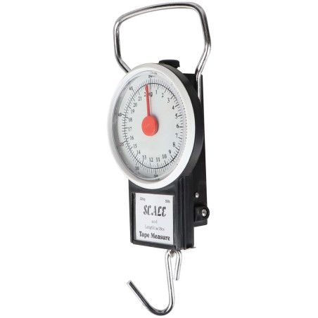 LUGGAGE SCALE 22 KG WITH MEASURING TAPE 1 MTR