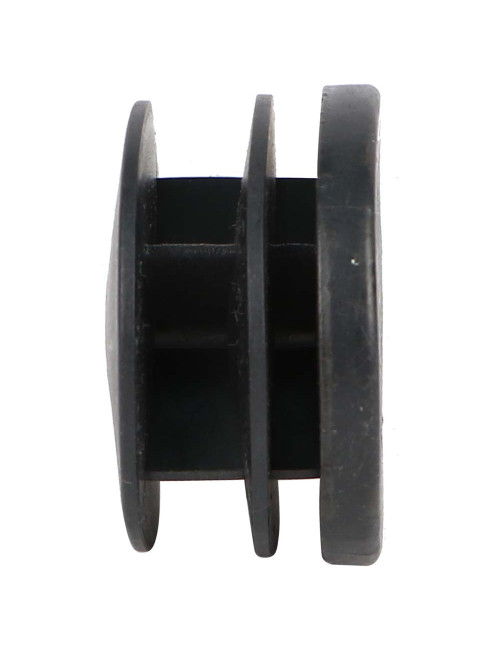 ROUND PLASTIC INSERT TUBE BLACK 51 MM
