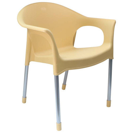 990 JAS PLASTIC CHAIR WITH STEEL LEG MULTI COLOR