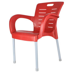 كرسي بلاستيك ارجل حديد