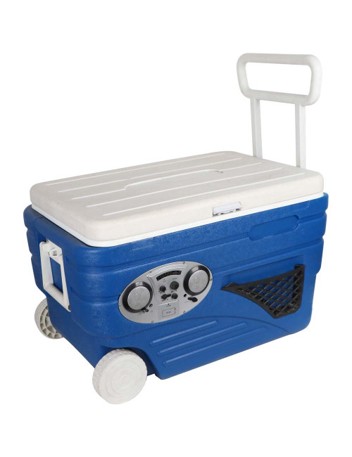 JH607 COOLER BOX WITH RADIO & WHEELS 80 LTR