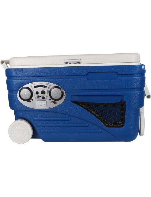JH607 COOLER BOX WITH RADIO & WHEELS 80 LTR