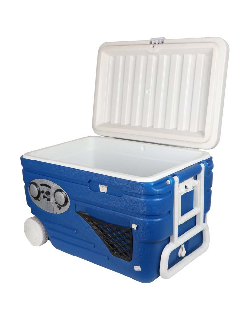 JH607 COOLER BOX WITH RADIO & WHEELS 80 LTR