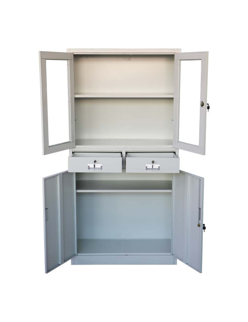 IGO-F09 كبت حديد 2 طابق 4 باب مع 2 درج 1800×900×400 ملي JAS