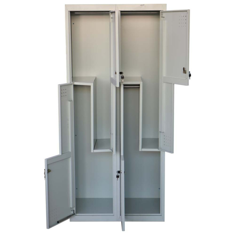 JAS IGO-L11 Z SHAPE STEEL LOCKER WITH 4 DOORS 1800 x 800 x 450 MM