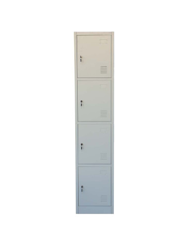 JAS IGO-L04 3 TIER STEEL CLOTHS LOCKER WITH 4 DOORS 1800 x 380 x 450 MM