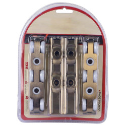 5102018 عجلات جرار باب خشب 6 عجل CHN