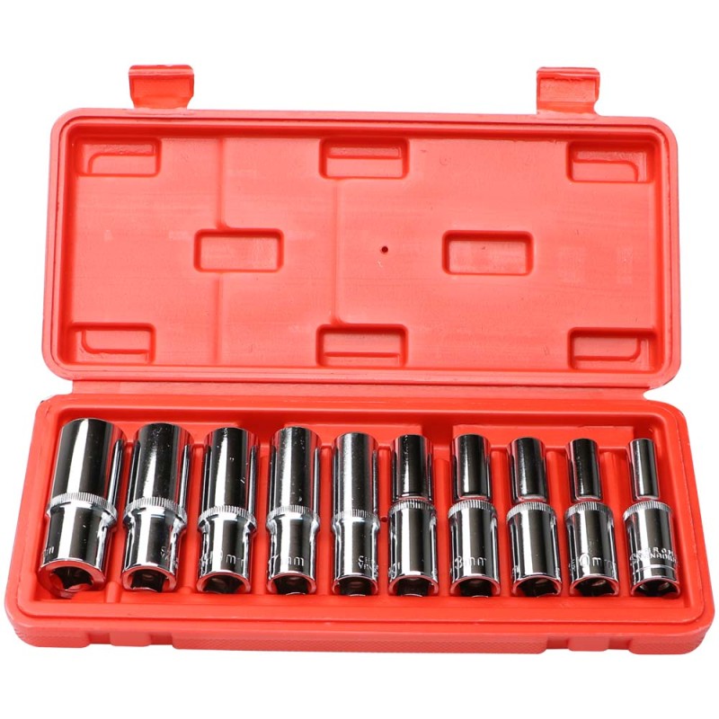1/2 EXTENDED SLEEVE SET TOOL MIRROR 10 PCS/SET