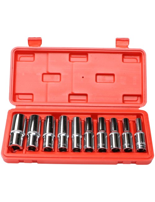 1/2 EXTENDED SLEEVE SET TOOL MIRROR 10 PCS/SET