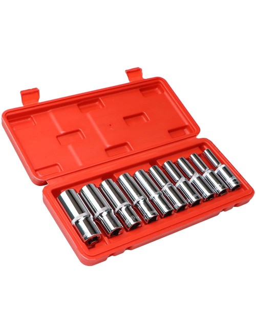 1/2 EXTENDED SLEEVE SET TOOL MIRROR 10 PCS/SET