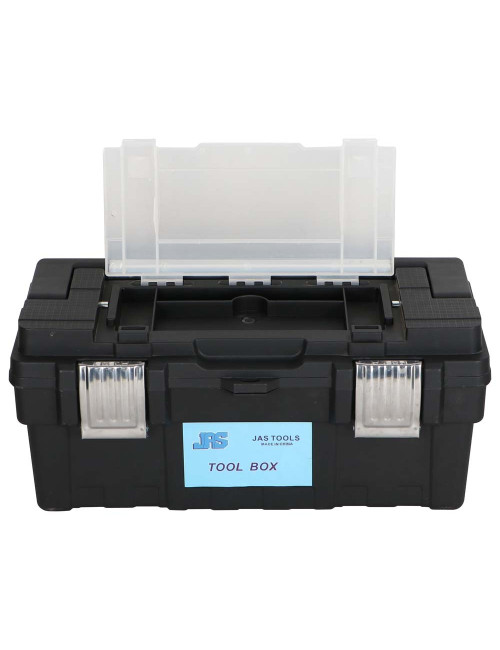 9017 PLASTIC TOOL BOX WITH ALUMINIUM HANDLE 17"