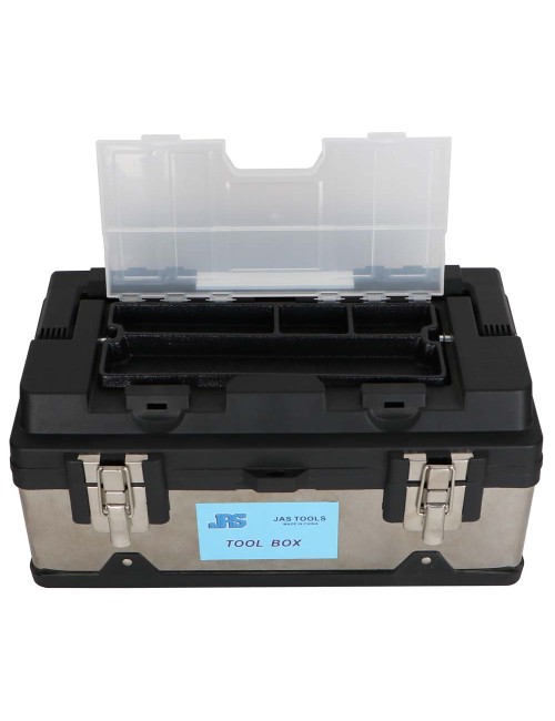 5517B CHROME TOOL BOX WITH ALUMINIUM HANDLE 17" - CHN