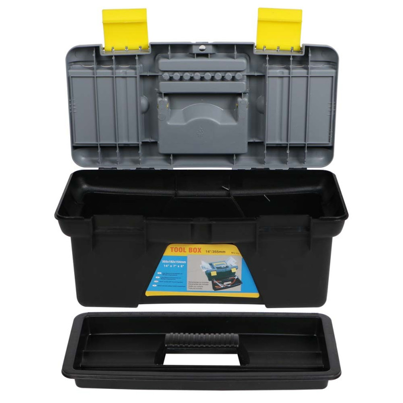 MJ03 PLASTIC TOOL BOX 14"