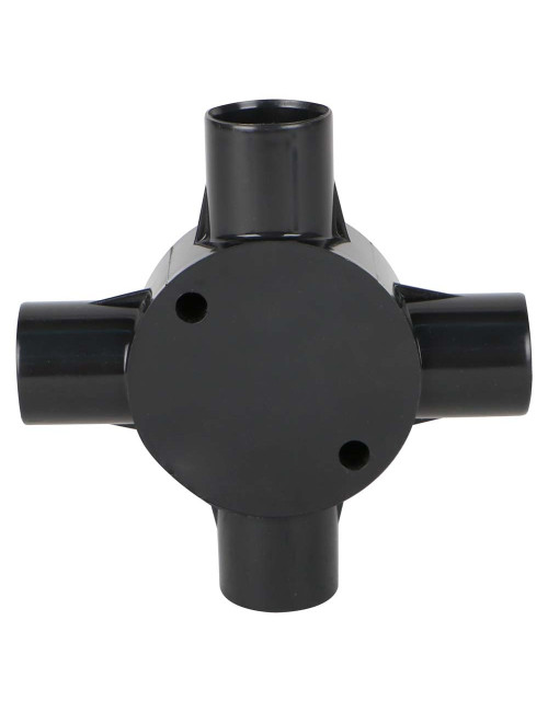 BLACK ROUND ELECTRIC BOX 1"x 4 YRD