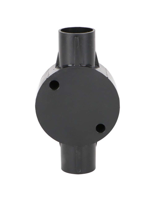 BLACK ROUND ELECTRIC BOX 1"x 2 YRD