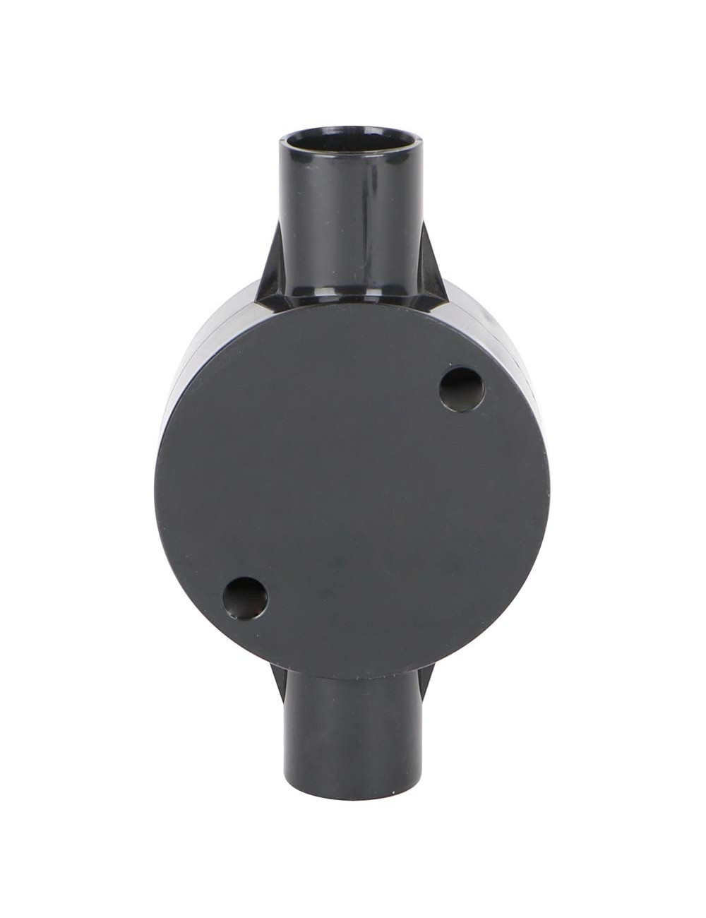 ELECTRIC ROUND BOX 2 WAY x 3/4" BLACK