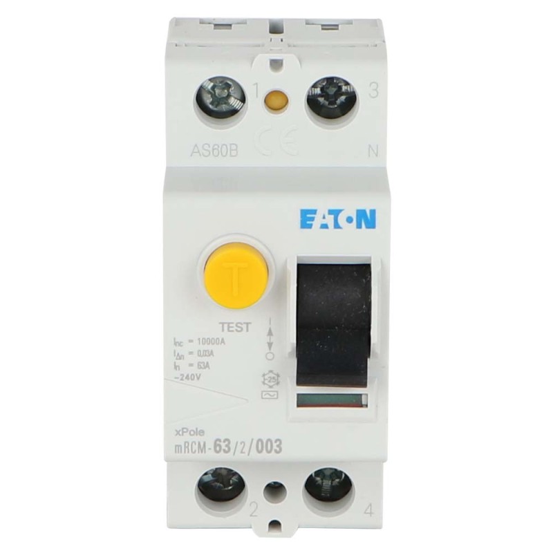 EARTH LEAKAGE CIRCUIT BREAKER RCCB 63A/2P/003 (300MA)