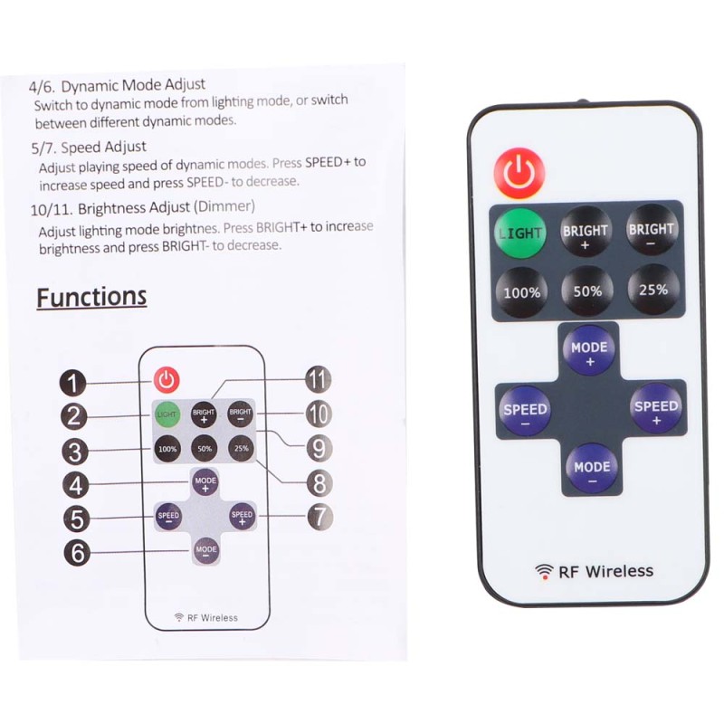 COB FR-05 COB LIGHT 5 PC KIT WITH REMOTE