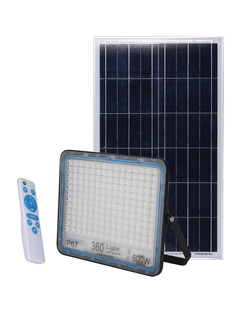 SOLAR LIGHT 600W WITH SOLAR PANEL