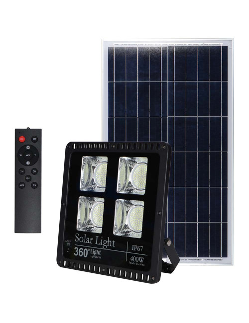 SOLAR LIGHT 400W WITH SOLAR PANEL