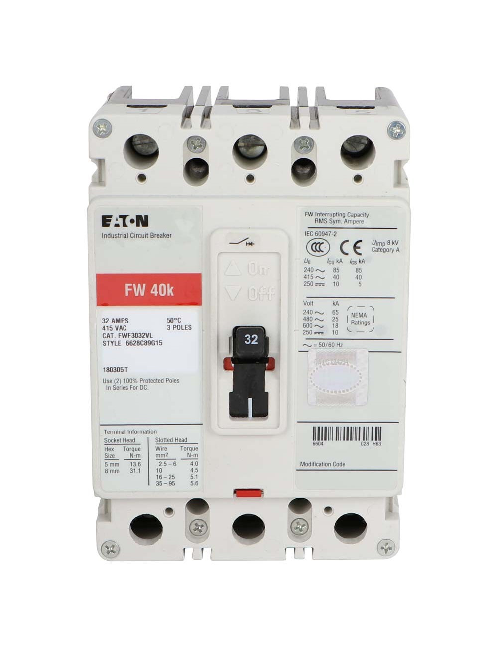 FWF 40AMP MCB (MINIATURE CIRCUIT BREAKER)
