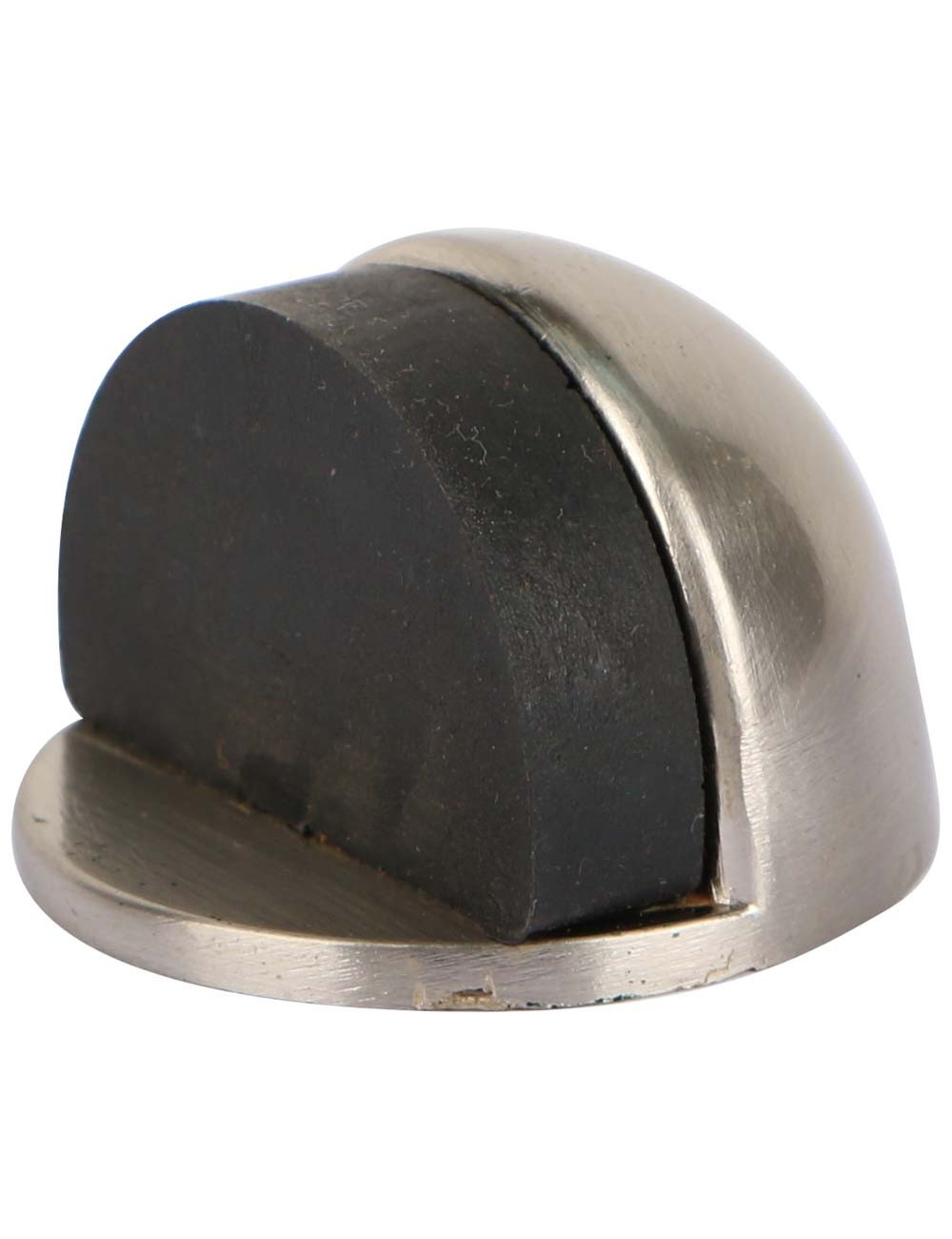 19000523 DOOR STOPPER HALF ROUND SILVER MATT 45 MM H.D