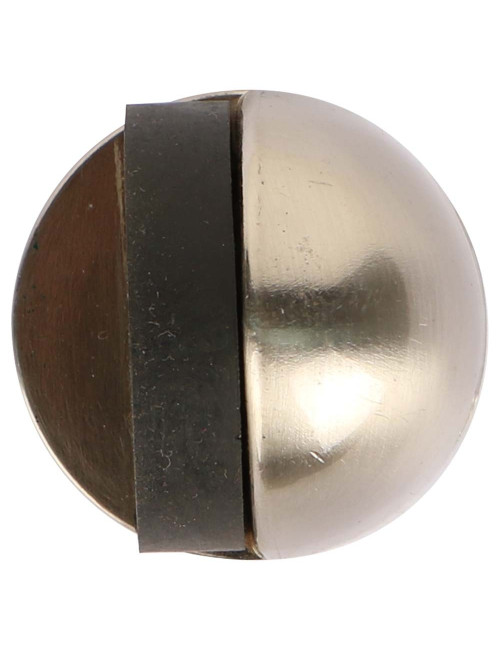 19000523 DOOR STOPPER HALF ROUND SILVER MATT 45 MM H.D