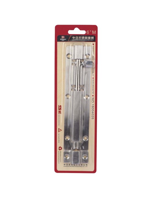 TOWER BOLT STAINLESS STEEL 6"