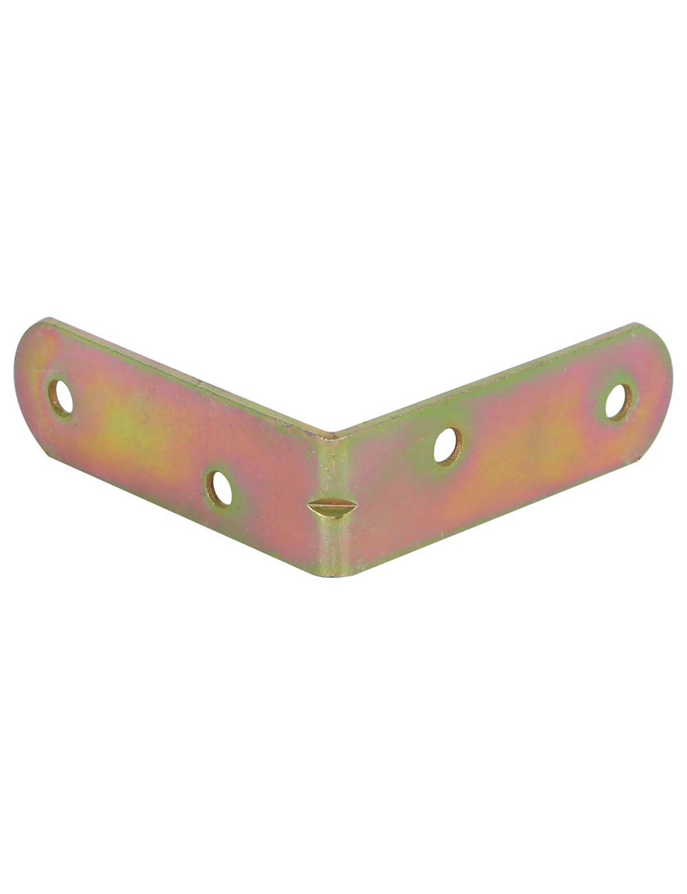 CORNER BRACKET YELLOW ROUND CORNER 60 x 60 x 19 x 2 MM