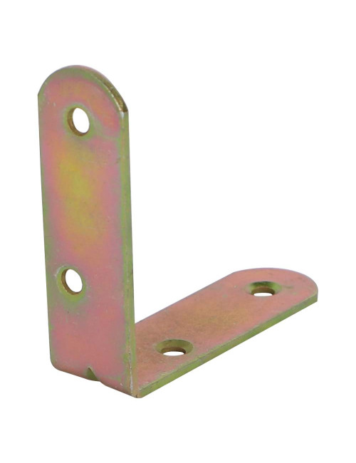 CORNER BRACKET YELLOW ROUND CORNER 60 x 60 x 19 x 2 MM