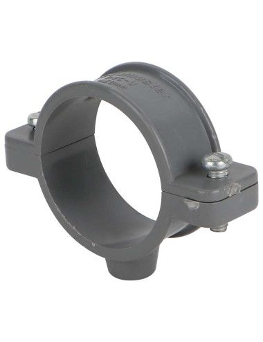 كلبس بايب مسمار "1.1/2 بلاستيك رمادي