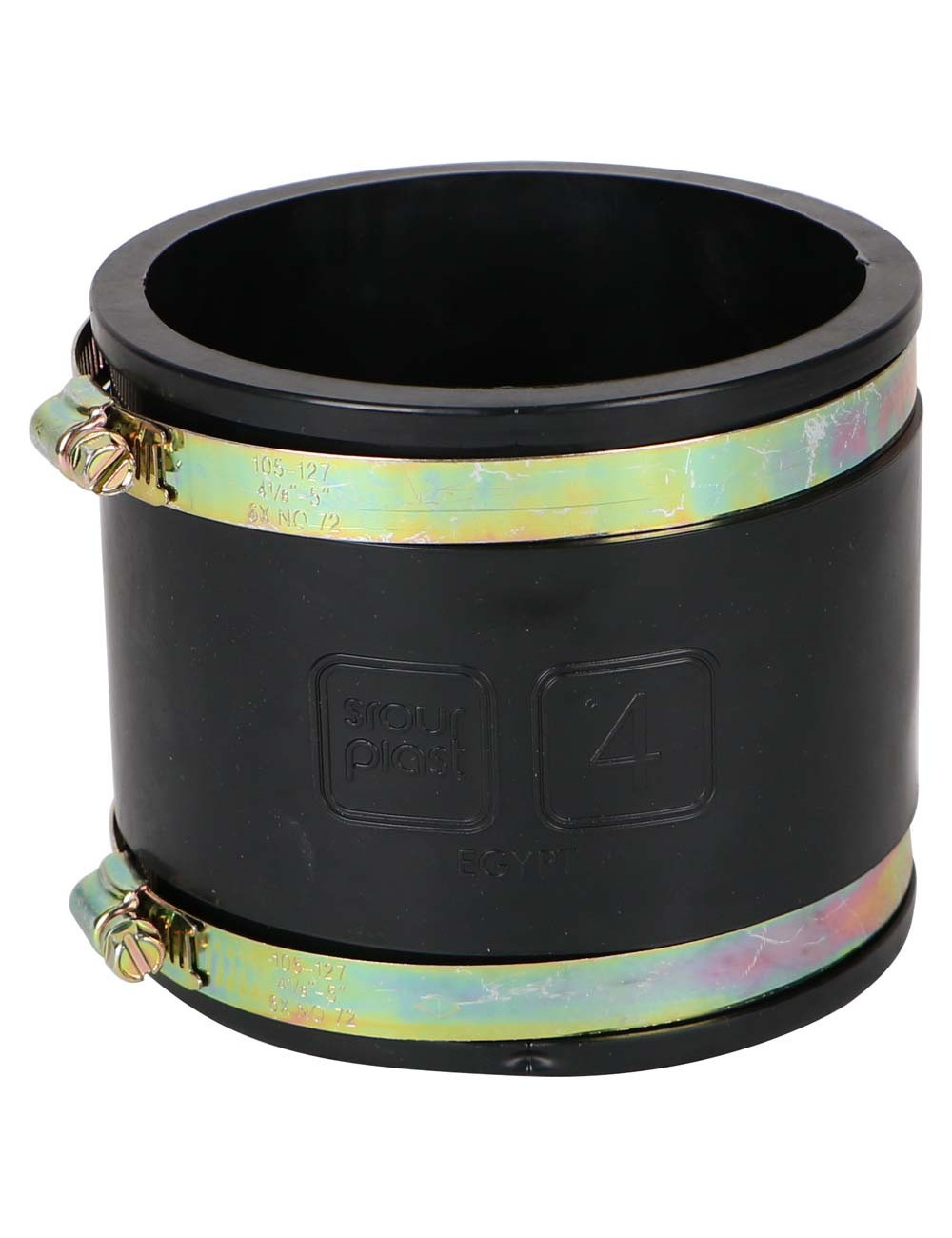 PVC SOCKET RUBBER BLACK "4 WITH CLIP