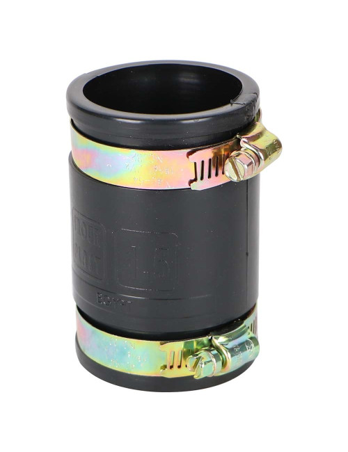 PVC SOCKET RUBBER BLACK 1.1/2" WITH CLIP