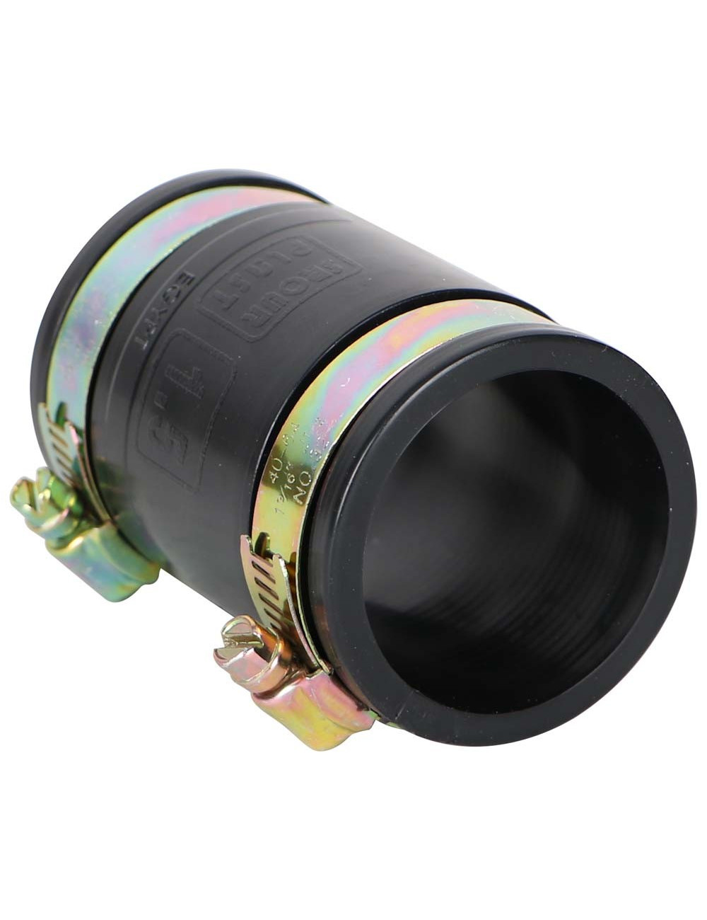 PVC SOCKET RUBBER BLACK 1.1/2" WITH CLIP