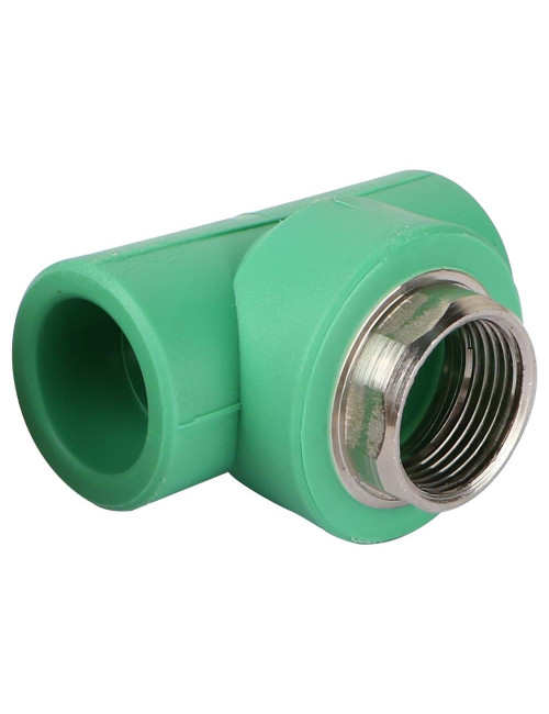 PPR FEMALE BRASS THREADED TEE 1" x 1"