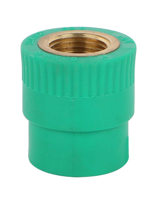 PPR FEMALE BRASS THREADED ADAPTOR 1/2" x 3/4"