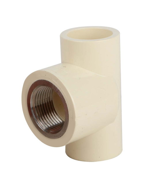 PVC BRASS THREADED TEE 3/4"