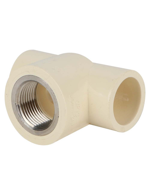 PVC BRASS THREADED TEE 3/4"