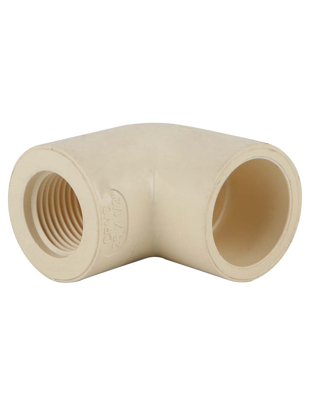 PVC THREADED ELBOW 3/4" x 1/2"