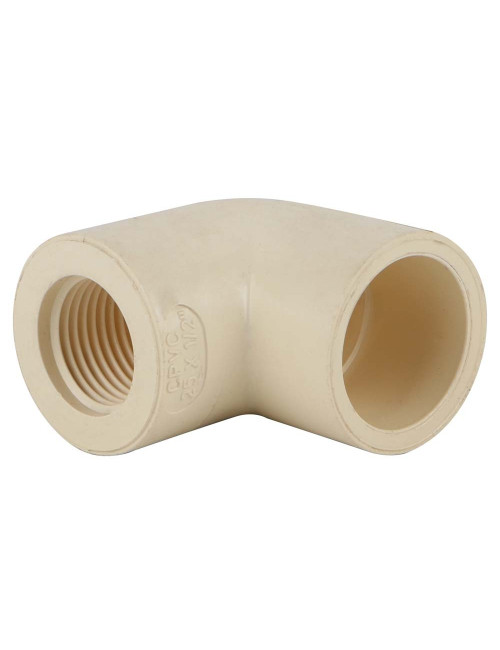 PVC THREADED ELBOW 3/4" x 1/2"