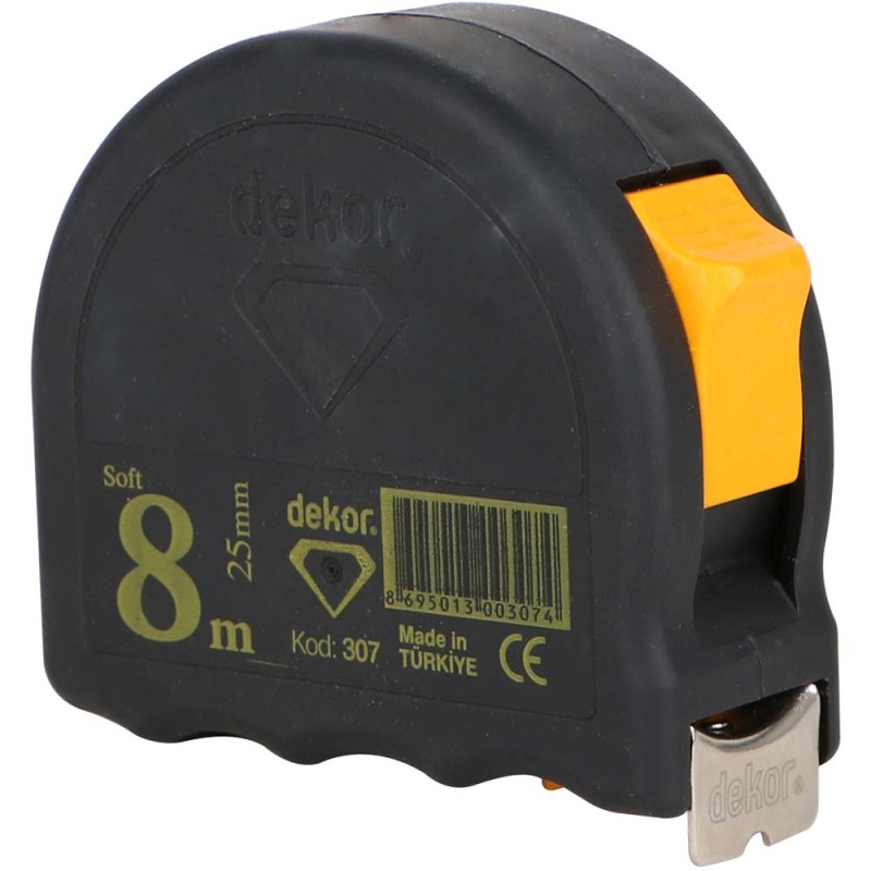 307 PLASTIC MEASURING TAPE 25 MM x 8 MTR