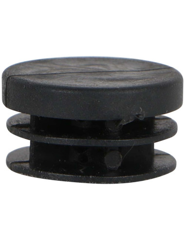 ROUND PLASTIC INSERT TUBE BLACK 28 MM