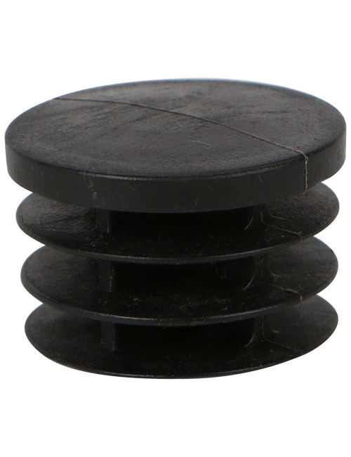 ROUND PLASTIC INSERT TUBE BLACK 40x40 MM